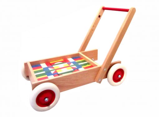 Lernlaufwagen mit 61 Bausteinen